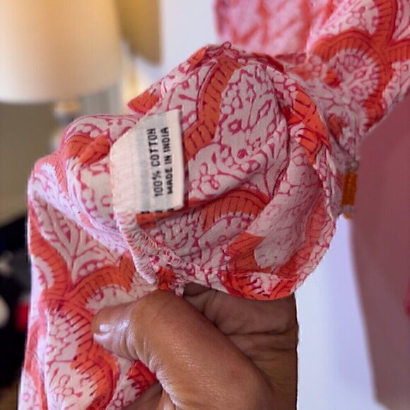 WOMEN'S ROBERTA ROLLER RABBIT COVERUP TUNIC SHIRT Jemina Kurta XS - Picture 7 of 9